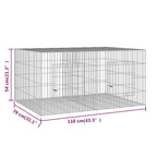 2-Panel Rabbit Cage Galvanised Iron