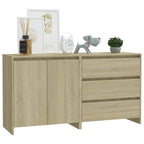 2 Piece Sideboard Engineered Wood