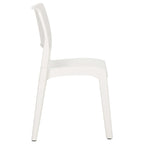 Garden Chairs 2 pcs White Polypropylene
