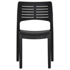 Garden Chairs 2 pcs Anthracite Polypropylene
