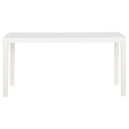 Garden Table 150x90x72 cm PP White