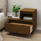 Bedside Cabinets 2 pcs Honey Brown 60x34x51 cm Solid Wood Pine