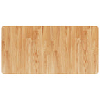 Bathroom Countertop Light Brown 100x50x1.5cm Treated Solid Wood