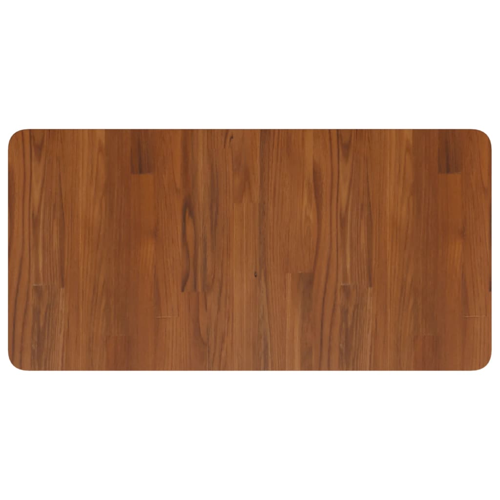 Bathroom Countertop Dark Brown 80x40x1.5cm Treated Solid Wood