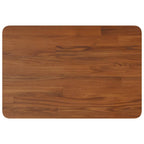 Bathroom Countertop Dark Brown 60x40x1.5cm Treated Solid Wood