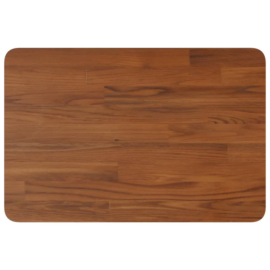 Bathroom Countertop Dark Brown 60x40x1.5cm Treated Solid Wood
