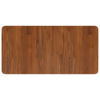 Bathroom Countertop Dark Brown 80x40x2.5cm Treated Solid Wood