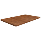 Bathroom Countertop Dark Brown 100x60x2.5cm Treated Solid Wood