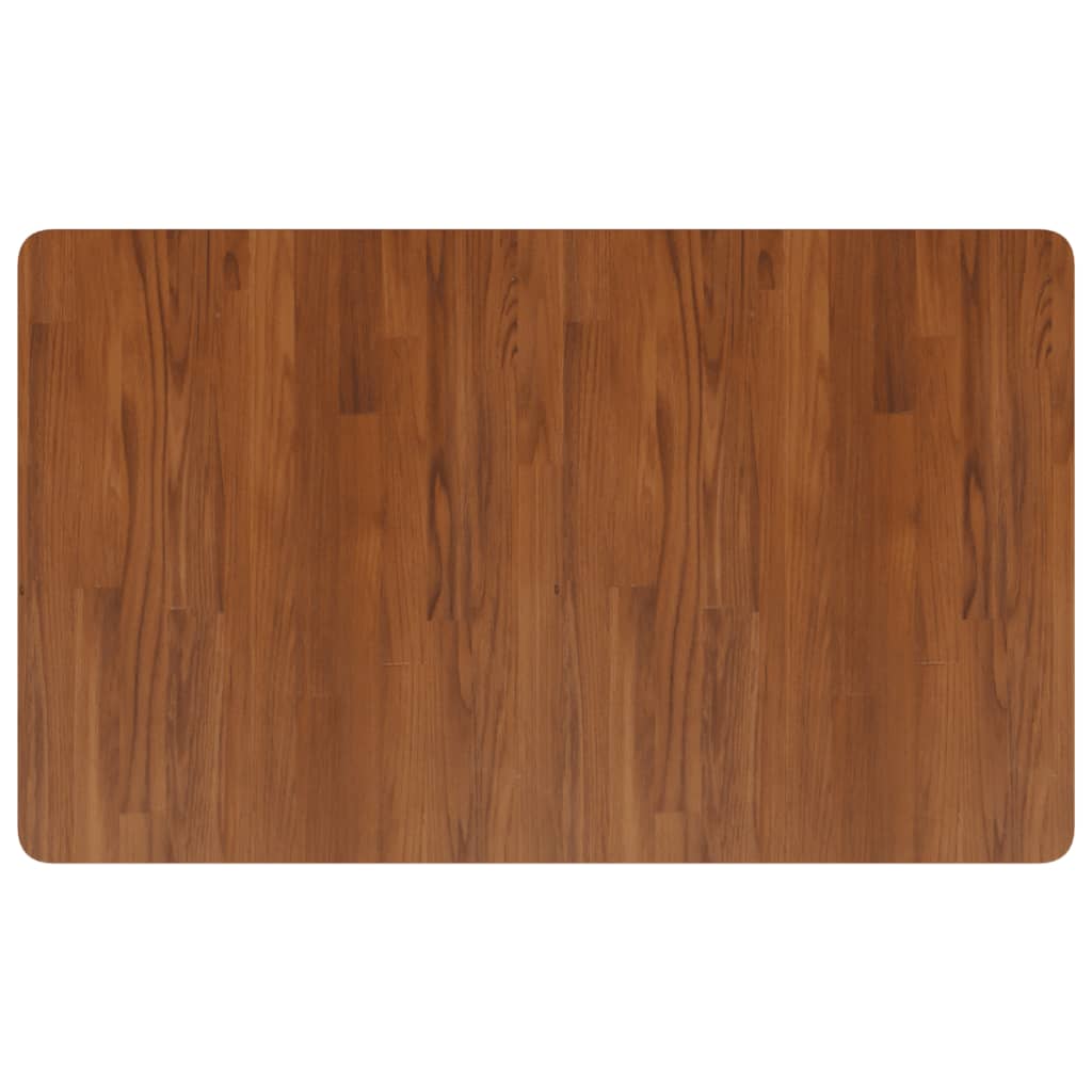 Bathroom Countertop Dark Brown 100x60x2.5cm Treated Solid Wood