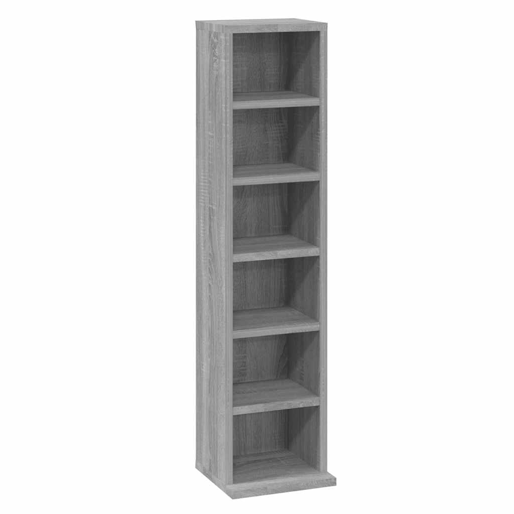 CD Cabinet Grey Sonoma 21x20x88 cm Engineered Wood