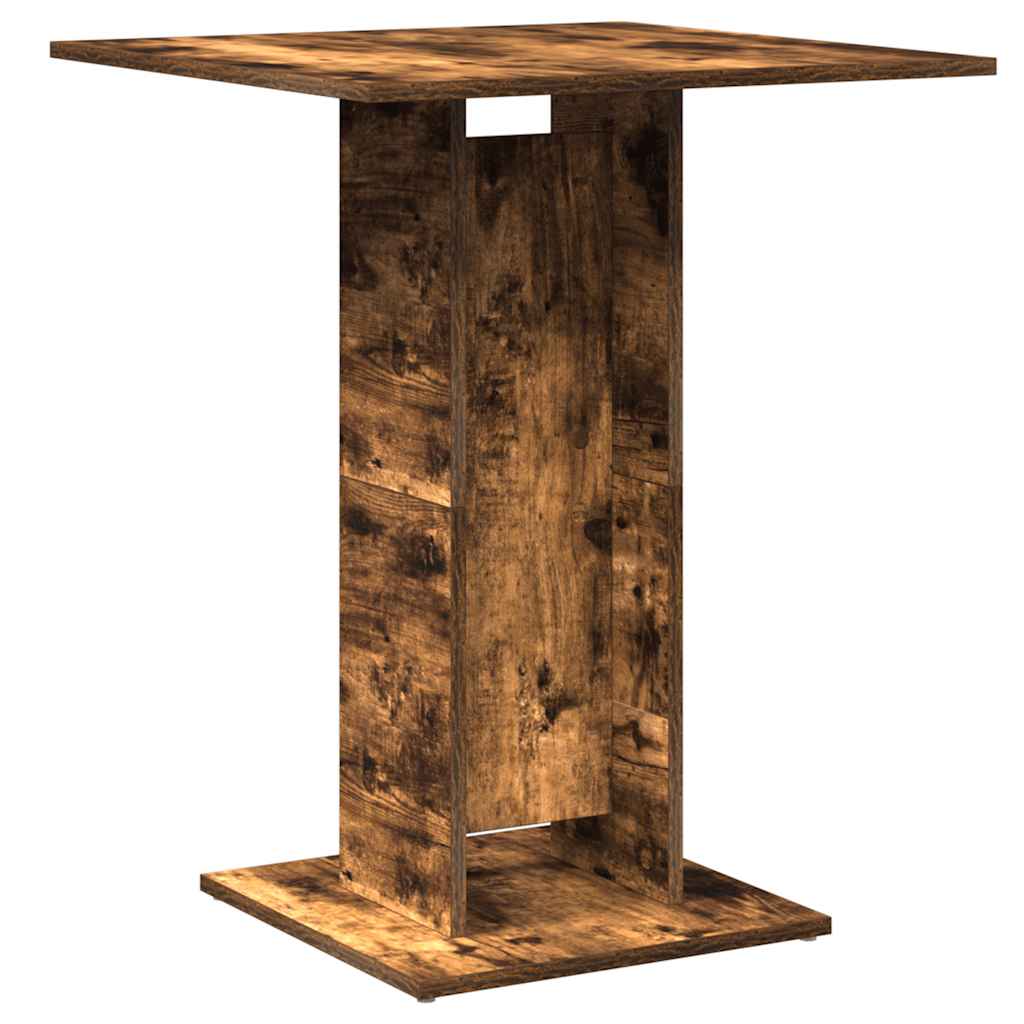 Bistro Table Smoked Oak 60x60x75 cm Engineered Wood