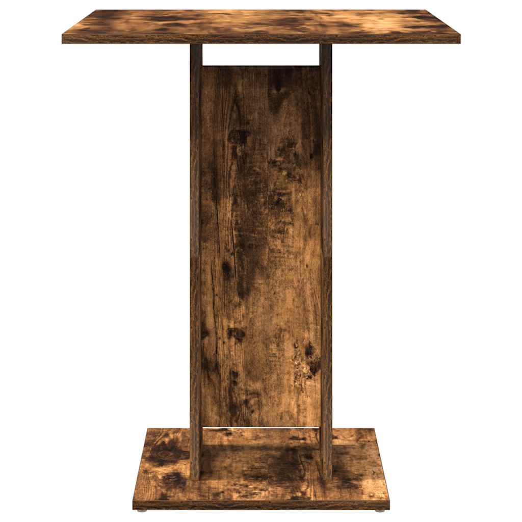 Bistro Table Smoked Oak 60x60x75 cm Engineered Wood