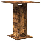 Bistro Table Smoked Oak 60x60x75 cm Engineered Wood