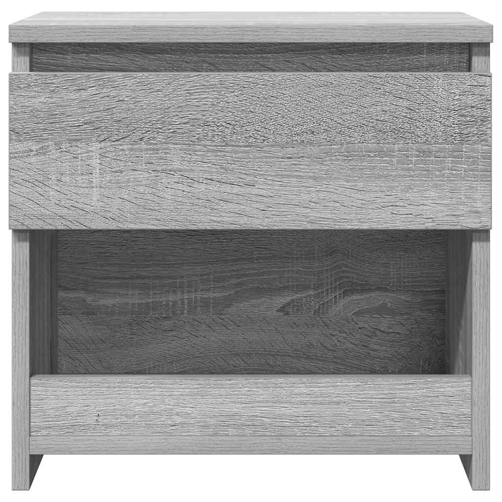 Bedside Cabinet Grey Sonoma 40x30x39 cm Engineered Wood