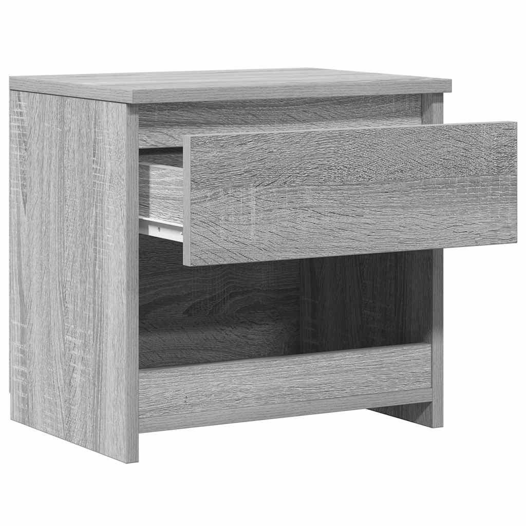 Bedside Cabinet Grey Sonoma 40x30x39 cm Engineered Wood