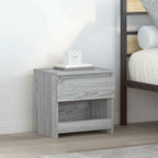 Bedside Cabinet Grey Sonoma 40x30x39 cm Engineered Wood