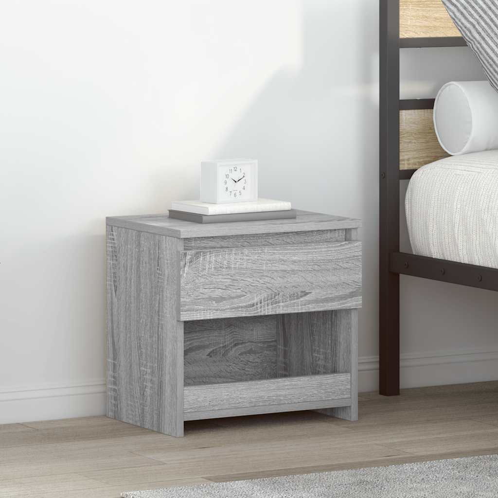 Bedside Cabinets 2 pcs Grey Sonoma 40x30x39 cm Engineered Wood