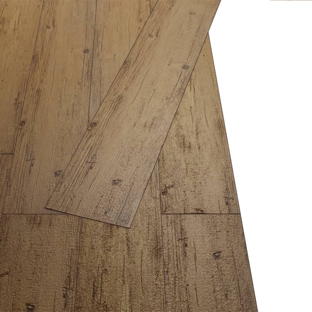Self-adhesive PVC Flooring Planks 2.51 m² 2 mm Walnut Brown