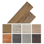 Self-adhesive PVC Flooring Planks 2.51 m² 2 mm Walnut Brown