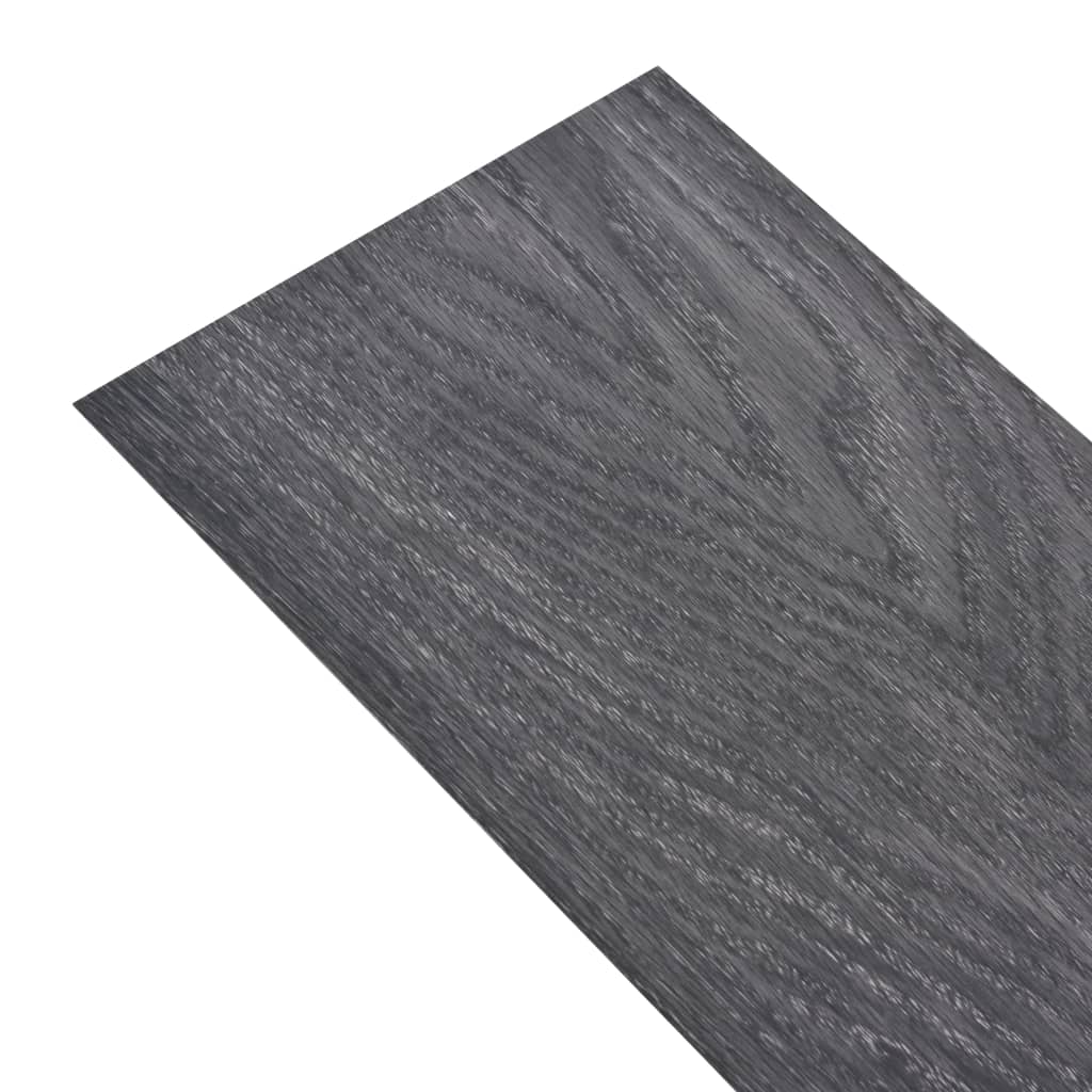 Self-adhesive PVC Flooring Planks 2.51 m² 2 mm Black and White