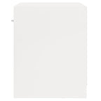 Bedside Cabinets 2 pcs with Drawer High Gloss White