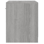 Bedside Cabinets 2 pcs with Drawer Grey Sonoma