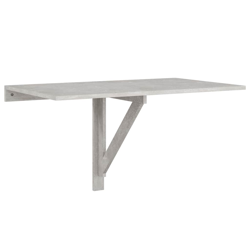 Folding Wall Table Concrete Grey 100x60x56 cm Engineered Wood