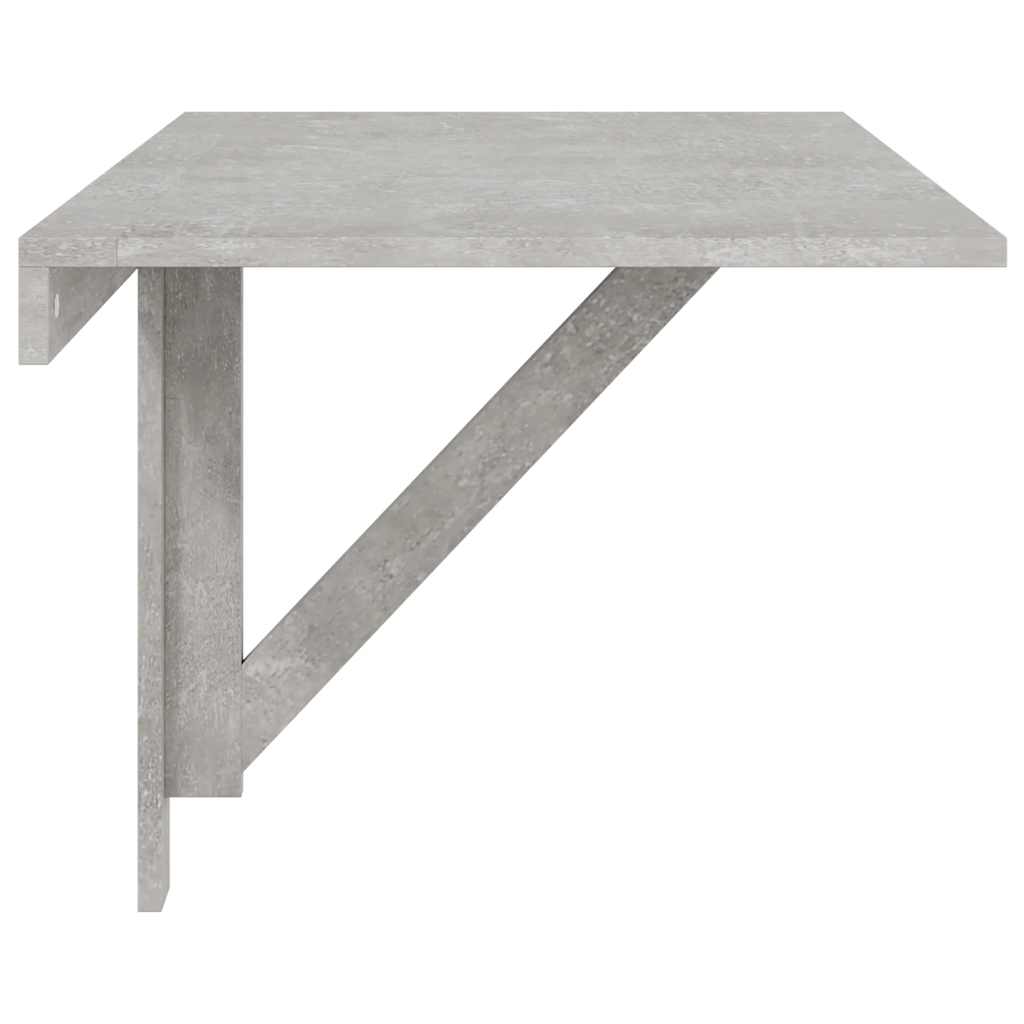 Folding Wall Table Concrete Grey 100x60x56 cm Engineered Wood