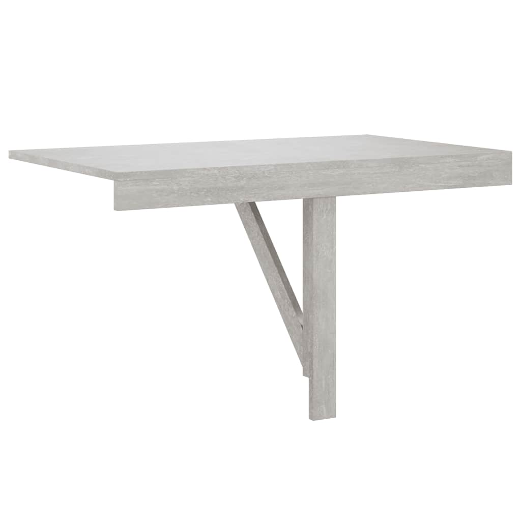 Folding Wall Table Concrete Grey 100x60x56 cm Engineered Wood