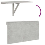 Folding Wall Table Concrete Grey 100x60x56 cm Engineered Wood