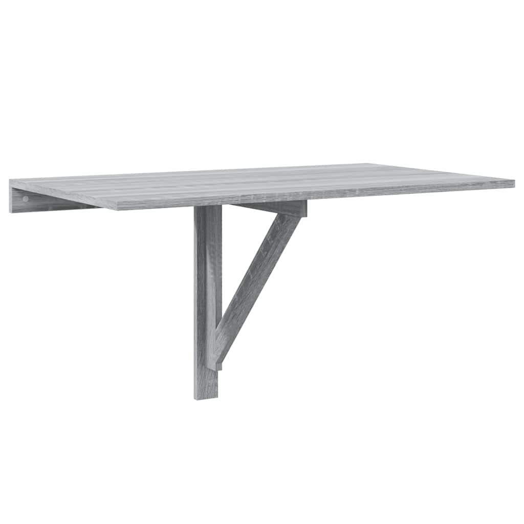 Folding Wall Table Grey Sonoma 100x60x56 cm Engineered Wood