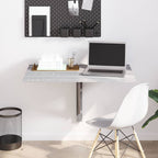 Folding Wall Table Grey Sonoma 100x60x56 cm Engineered Wood