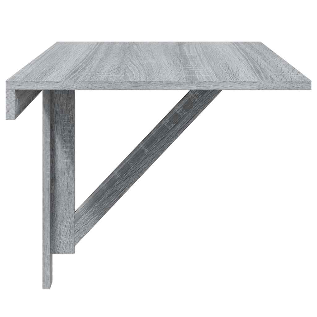 Folding Wall Table Grey Sonoma 100x60x56 cm Engineered Wood