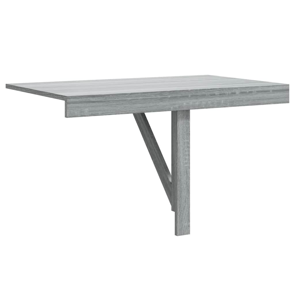 Folding Wall Table Grey Sonoma 100x60x56 cm Engineered Wood