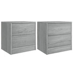Bedside Cabinets 2 pcs Grey Sonoma 40x30x40 cm Engineered Wood