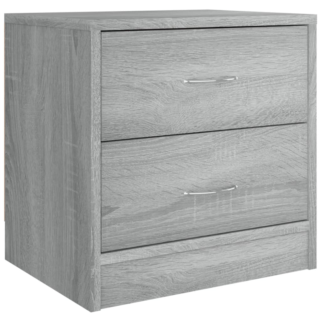 Bedside Cabinets 2 pcs Grey Sonoma 40x30x40 cm Engineered Wood