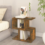 Bedside Cabinet Smoked Oak 50x30x51.5 cm Engineered Wood