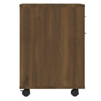 Rolling Cabinet Brown Oak 45x38x54 cm Engineered Wood