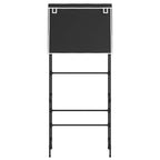 2-Tier Storage Rack over Laundry Machine Black 71x29.5x170.5 cm Iron