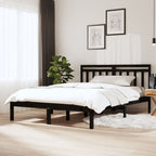3100591  Bed Frame Without Mattress Solid Wood (810019+814096)