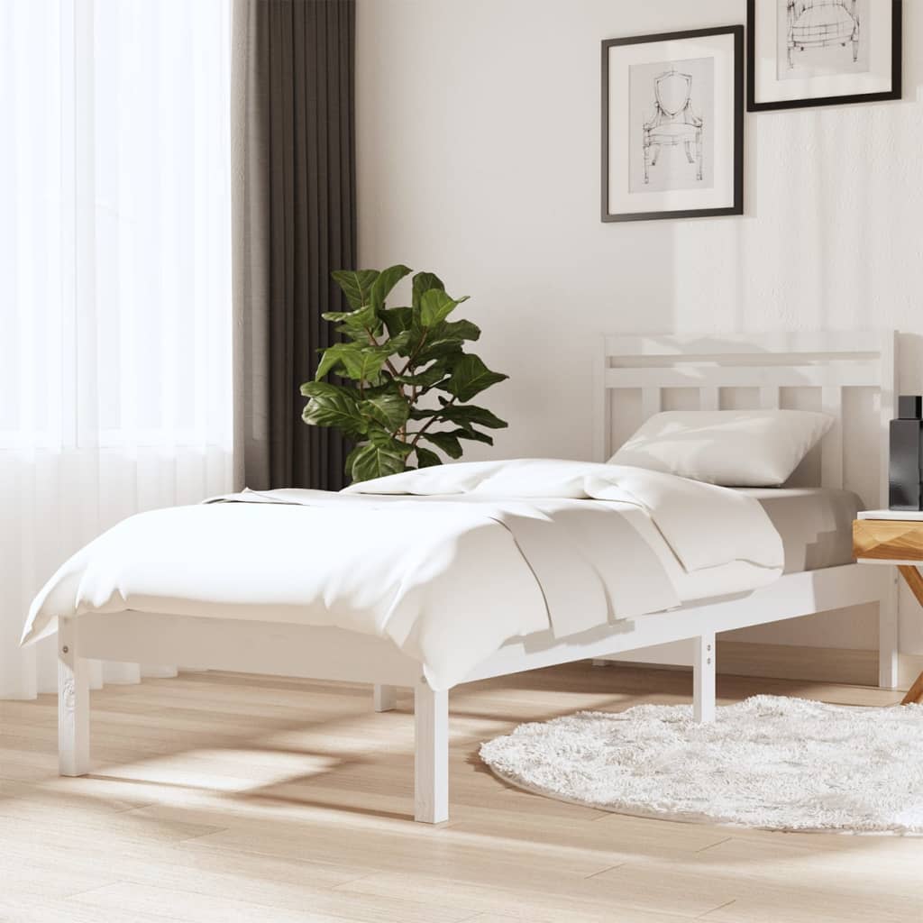 3100591  Bed Frame Without Mattress Solid Wood (810019+814096)