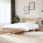 3100591  Bed Frame Without Mattress Solid Wood (810019+814096)