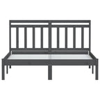 3100591  Bed Frame Without Mattress Solid Wood (810019+814096)