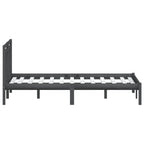 3100591  Bed Frame Without Mattress Solid Wood (810019+814096)