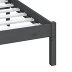 3100591  Bed Frame Without Mattress Solid Wood (810019+814096)