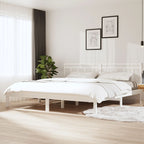 3100591  Bed Frame Without Mattress Solid Wood (810019+814096)