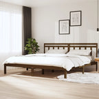 3100591  Bed Frame Without Mattress Solid Wood (810019+814096)