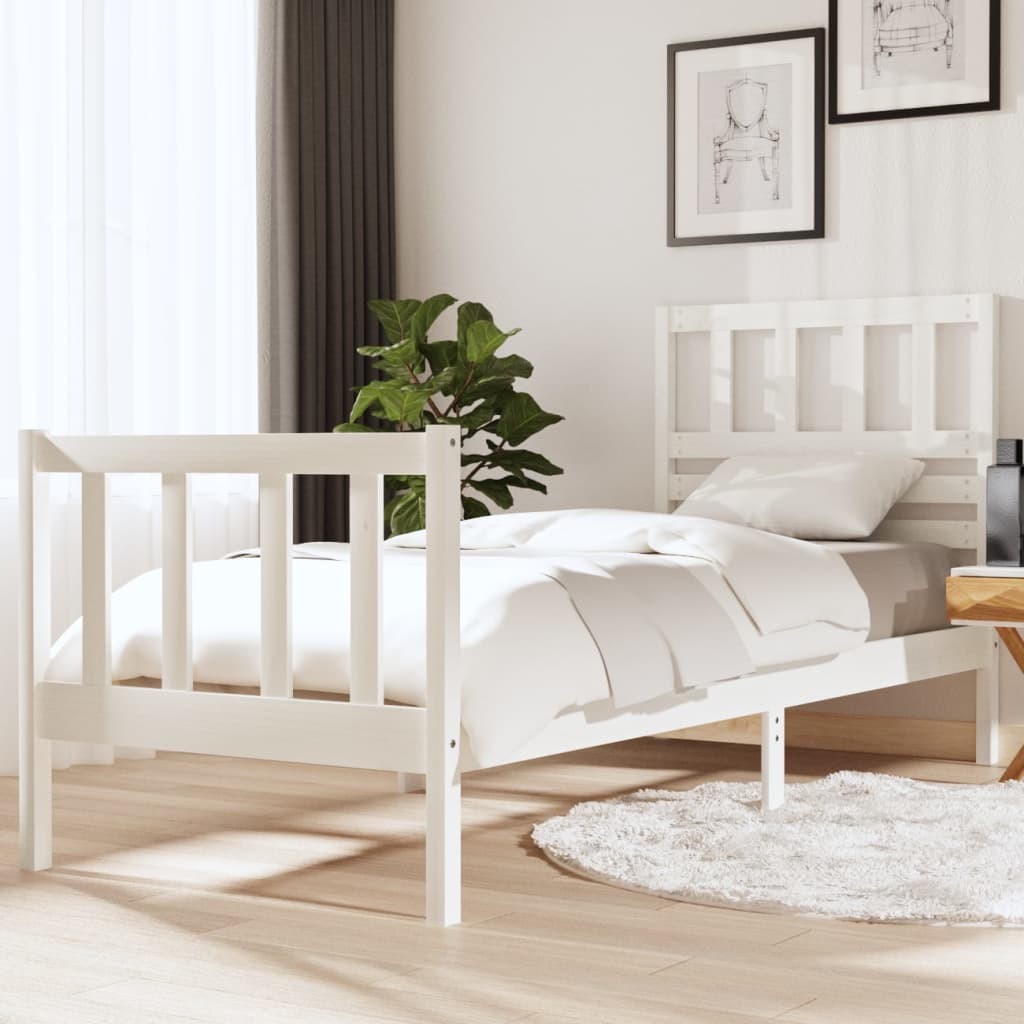 3101174  Bed Frame Without Mattress Solid Wood (810103+814165)