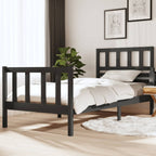 3101174  Bed Frame Without Mattress Solid Wood (810103+814165)