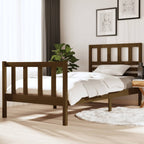 3101174  Bed Frame Without Mattress Solid Wood (810103+814165)